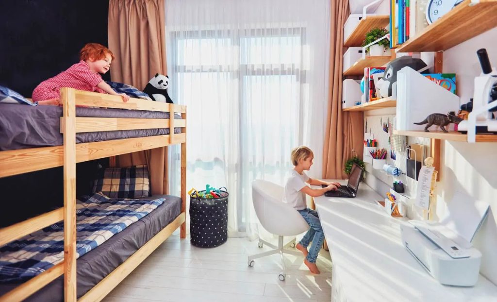 Łóżko dla dwójki dzieci